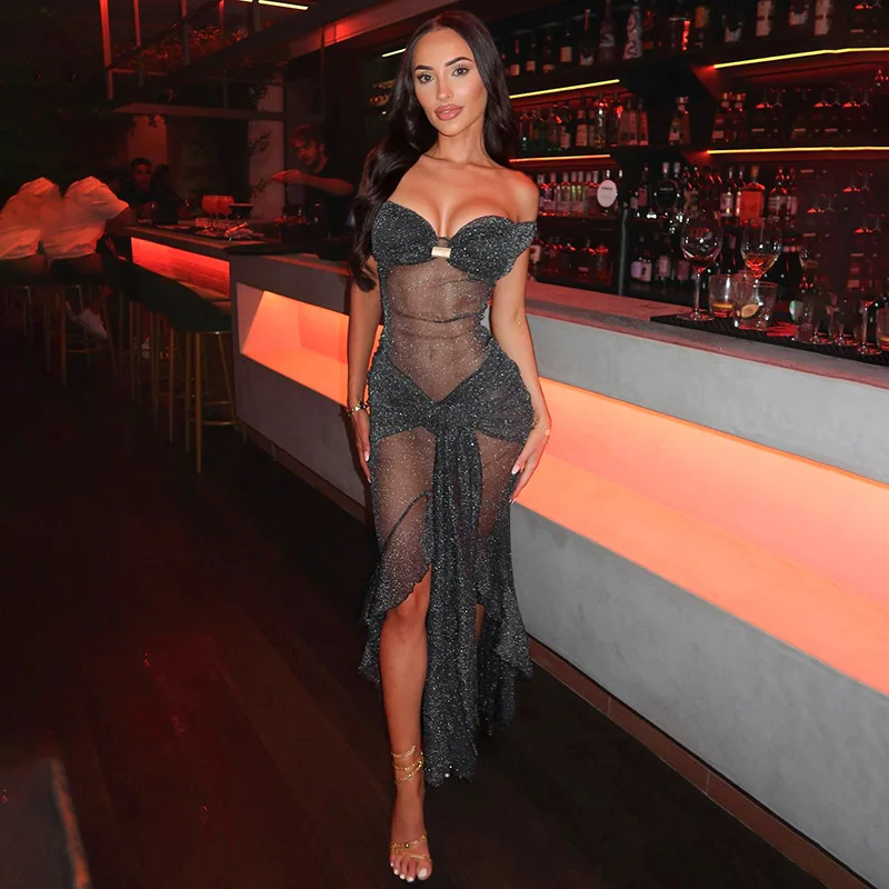 Glitter Sequins Evening Dress Sexy Off Shoulder Sleeveless Sheath Long Sheer Party Robe Formal Birthday Beach Holiday Prom Gown
Glitter Sequins Evening Dress Sexy Off Shoulder Sleeveless Sheath Long Sheer Party Robe Formal Birthday Beach Holiday Prom Gown