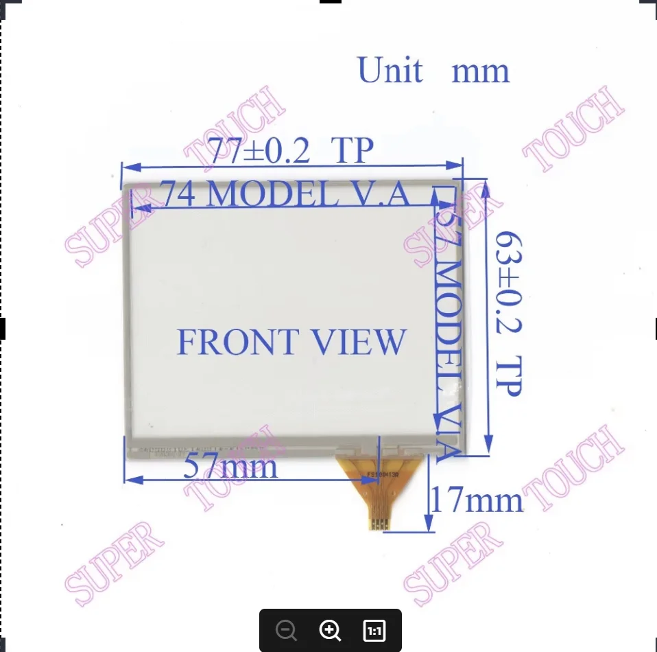 ZhiYuSun for LTV350QV-F08 4WGOB NEW4 Four Wire Resistive Touch Screen Cardvd 77mm*63mm made in Taiwan 4WGOB 77*63
ZhiYuSun for LTV350QV-F08 4WGOB NEW4 Four Wire Resistive Touch Screen Cardvd 77mm*63mm made in Taiwan 4WGOB 77*63