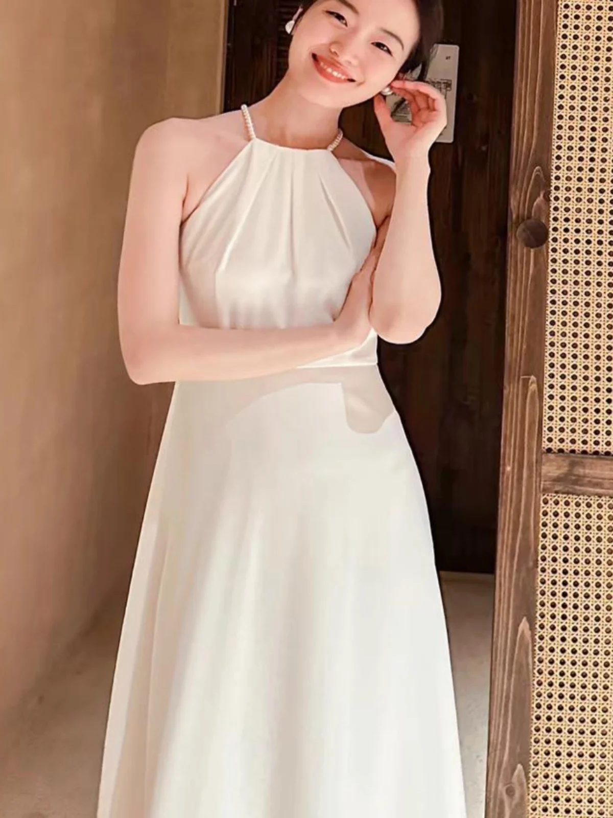 Ele Vintage Wedding Dr Long A-Line Skirt Neline Svel Polyester Blend for Marriage Ceremony Daily Wear
Ele Vintage Wedding Dr Long A-Line Skirt Neline Svel Polyester Blend for Marriage Ceremony Daily Wear