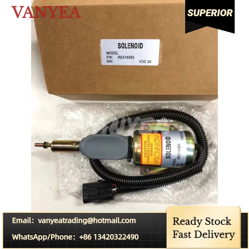 RE516083 24V Fuel Shutoff Solenoid Valve For 160LC 200LC 230LC 270LC 670C 672CH 624H
RE516083 24V Fuel Shutoff Solenoid Valve For 160LC 200LC 230LC 270LC 670C 672CH 624H