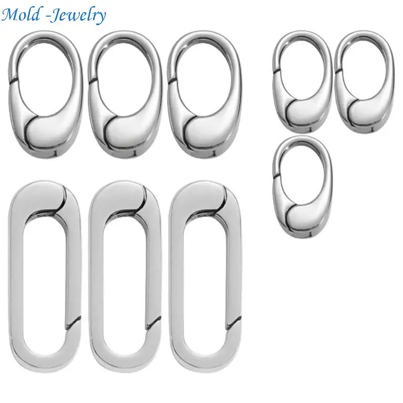 69HB Set of 9 Multipurpose Oval Clasps for Necklaces and Bracelets Jewelry Components
69HB Set of 9 Multipurpose Oval Clasps for Necklaces and Bracelets Jewelry Components