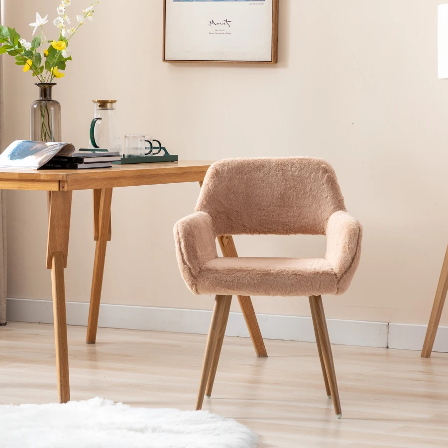 HengMing Dining Chairs with Faux Fur Mid Century Side Chairs with Solid Painting Steel Leg for Dining Room
HengMing Dining Chairs with Faux Fur Mid Century Side Chairs with Solid Painting Steel Leg for Dining Room