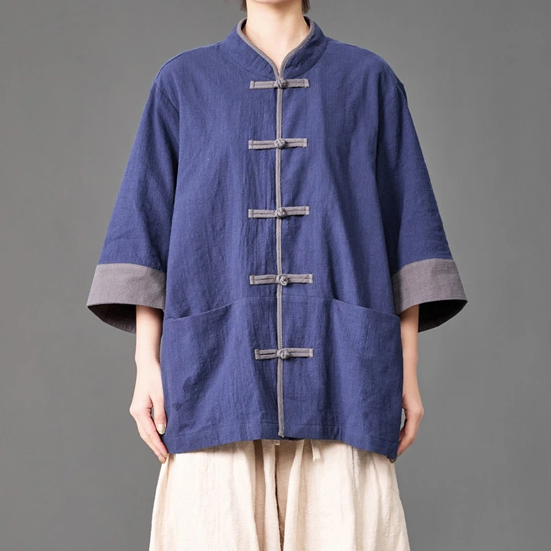 Chinese Style Men Casual Shirt New Arrival 2026 Summer Vintage Mandarin Collar Tang Suit Loose Oversized Male Tops Shirts N133
Chinese Style Men Casual Shirt New Arrival 2026 Summer Vintage Mandarin Collar Tang Suit Loose Oversized Male Tops Shirts N133