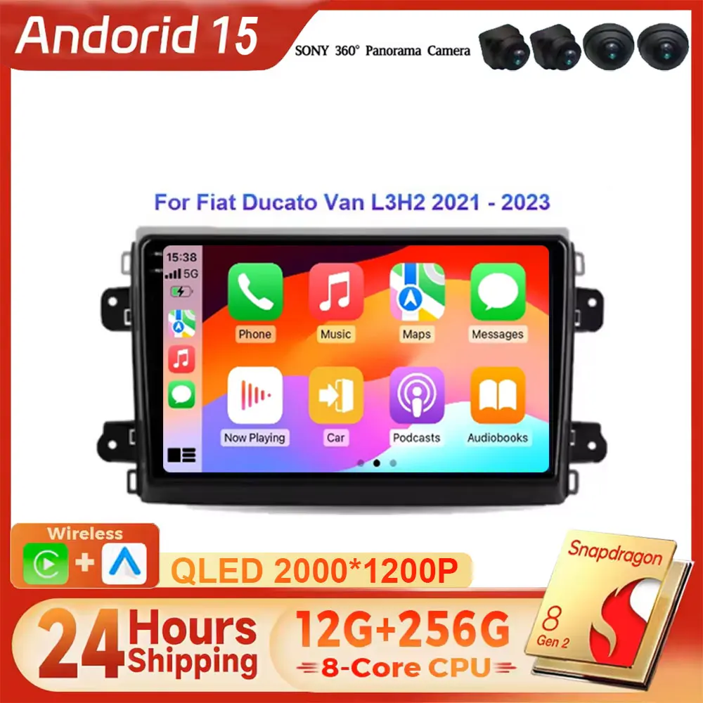 Car Radio Android 15 For Fiat Ducato Van L3H2 2021 - 2023 4G wifi DVD Wireless Carplay Auto BT Stereo Navigation Multimedia
Car Radio Android 15 For Fiat Ducato Van L3H2 2021 - 2023 4G wifi DVD Wireless Carplay Auto BT Stereo Navigation Multimedia