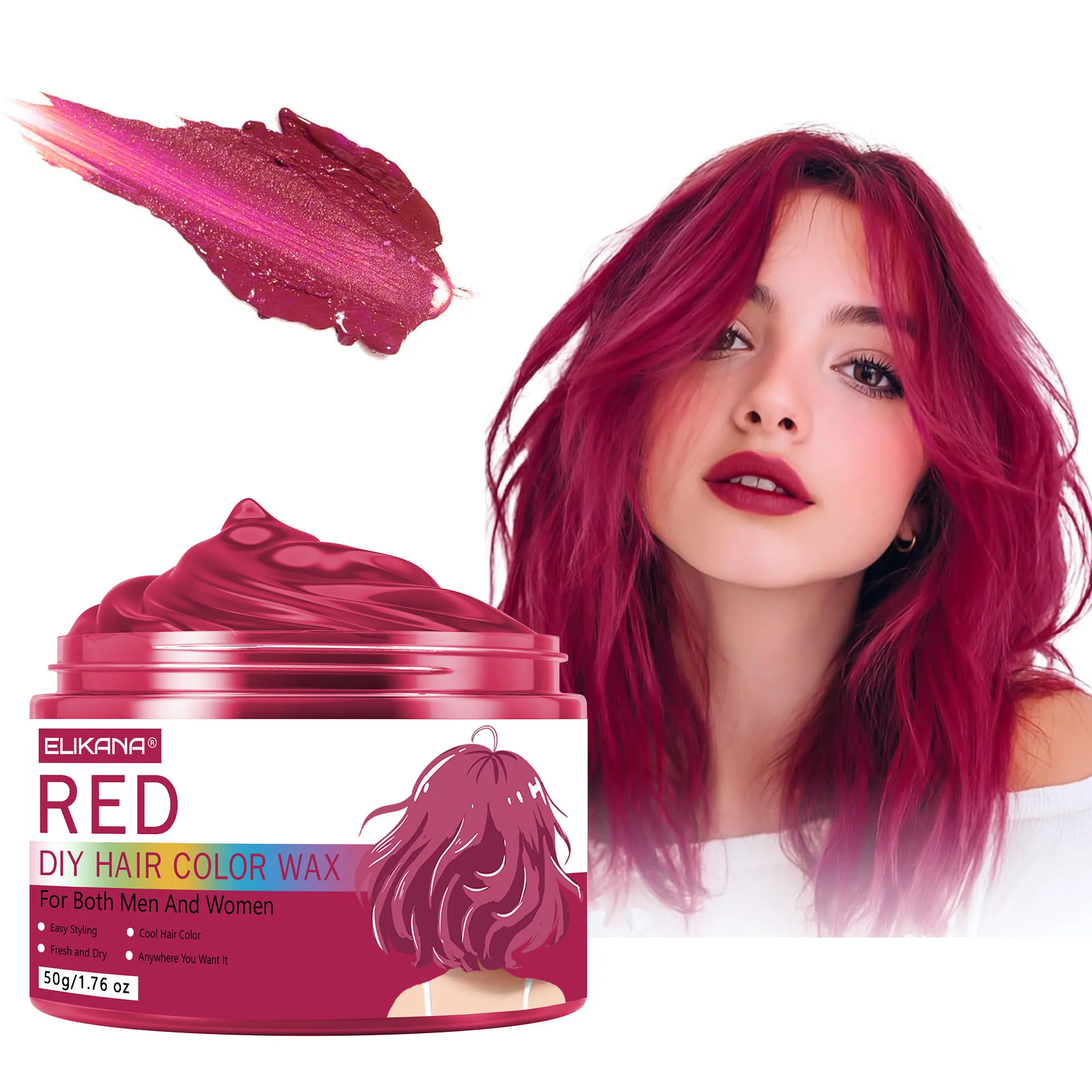 Временная краска для волос 50 г, красная, для стайлинга, временный цвет для волос для вечеринок, подходит для музыкальных фестивалей, карнавалов
Временная краска для волос 50 г, красная, для стайлинга, временный цвет для волос для вечеринок, подходит для музыкальных фестивалей, карнавалов