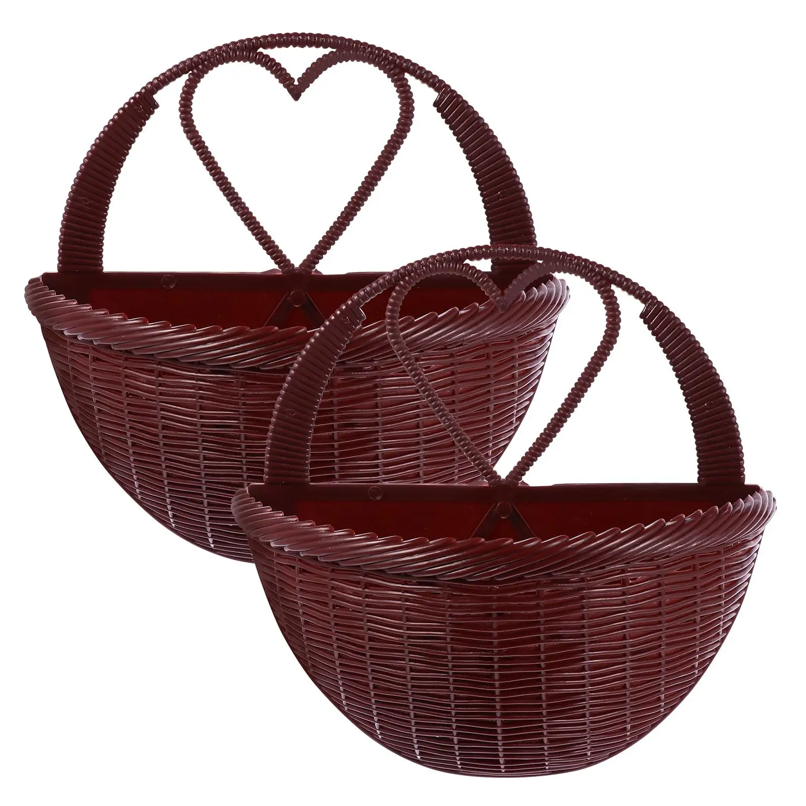 2 Pcs Wall Hanging Flower Basket Pot Decor for Flowers Household Plastic Baskets Outdoors Planters
2 Pcs Wall Hanging Flower Basket Pot Decor for Flowers Household Plastic Baskets Outdoors Planters