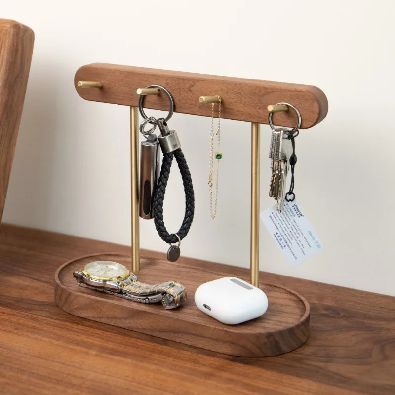 Walnut Storage Holders Bedroom Dressing Table Jewelry Storage Rack Entrance Hall Key Organize Shelf Interior Desktop Storage
Walnut Storage Holders Bedroom Dressing Table Jewelry Storage Rack Entrance Hall Key Organize Shelf Interior Desktop Storage