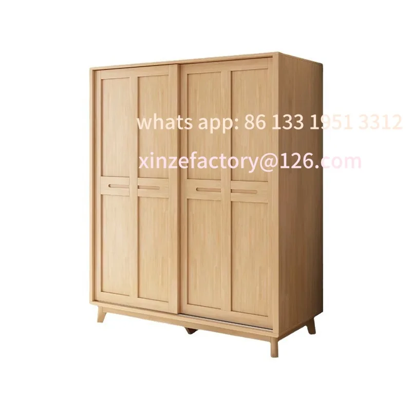 Nordic solid wood sliding door wardrobe modern simple small household master bedroom sliding door simple
Nordic solid wood sliding door wardrobe modern simple small household master bedroom sliding door simple