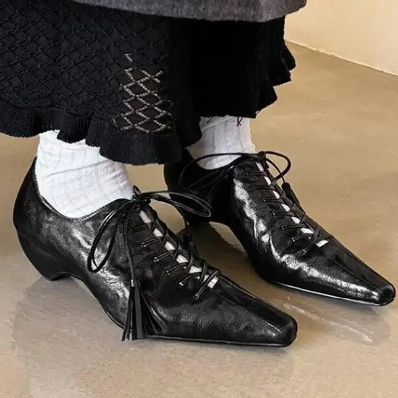 Full Leather French Niche Design Square Head Leather Shoes 2024 Thick Heel Lace-Up Single Shoes Women's High Heels Women's Shoes
Full Leather French Niche Design Square Head Leather Shoes 2024 Thick Heel Lace-Up Single Shoes Women's High Heels Women's Shoes