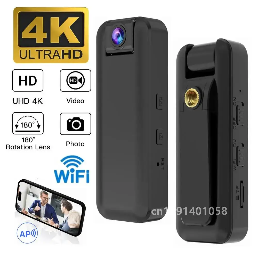 New L15 Ultra HD 4K Wifi Hotspot Mini Camera Portable Digital Video Recorder Body Cam Night Vision DVR Miniature Camcorder
New L15 Ultra HD 4K Wifi Hotspot Mini Camera Portable Digital Video Recorder Body Cam Night Vision DVR Miniature Camcorder