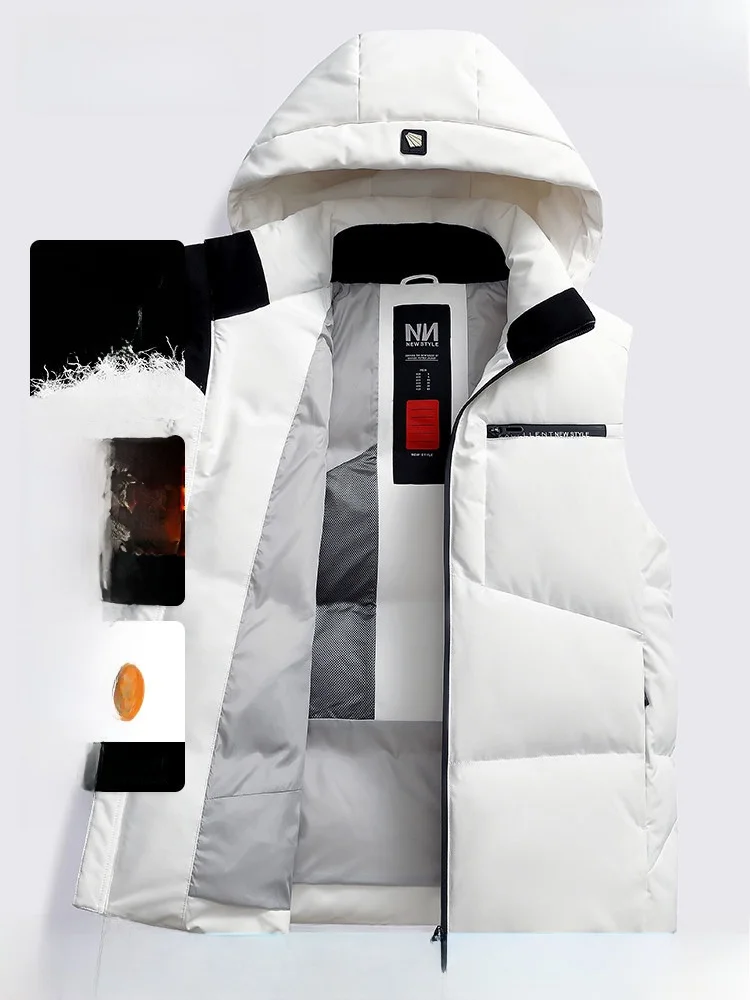 Мужской белый жилет на пуху Du, осень-зима 2022, новинка, стеганая куртка с капюшоном, универсальная верхняя одежда Faion Urban Sle Polyest...
Мужской белый жилет на пуху Du, осень-зима 2022, новинка, стеганая куртка с капюшоном, универсальная верхняя одежда Faion Urban Sle Polyest...