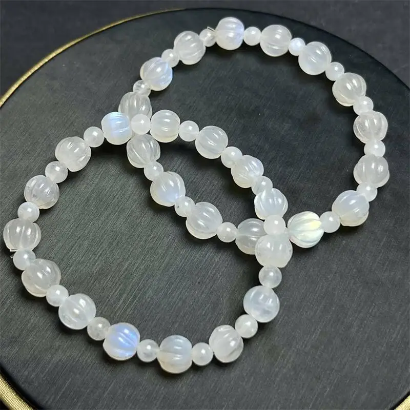 7-8MM Natural Blue Moon Stone Pumpkin Bead Bracelet Fashion Reiki Gemstone Round Beads Jewelry Couple Gift 1PCS
7-8MM Natural Blue Moon Stone Pumpkin Bead Bracelet Fashion Reiki Gemstone Round Beads Jewelry Couple Gift 1PCS