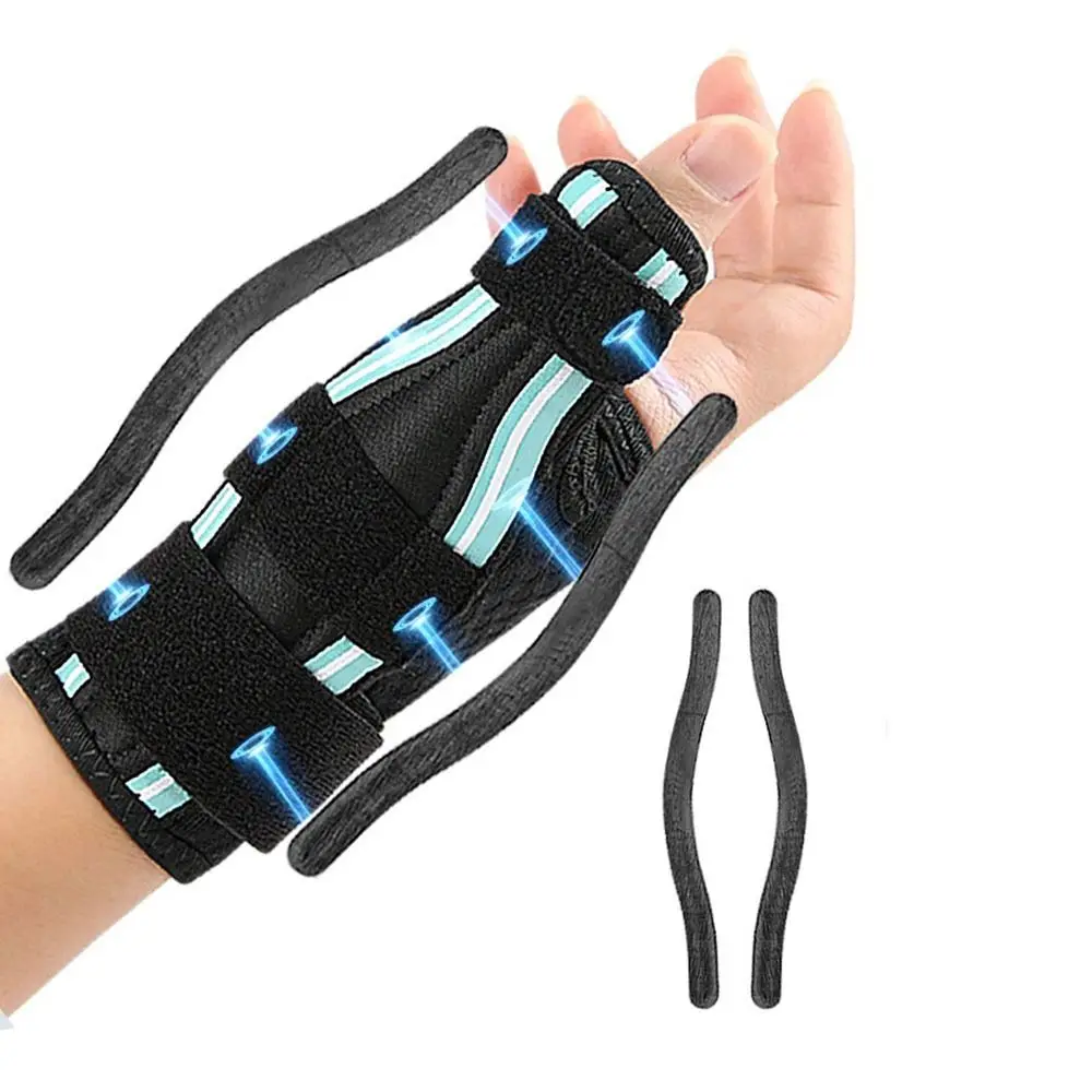 with Dual Support Strip Thumb Brace Sprain Support Adjustable Wrist Spica Splint Secure Fastening Breathable Wrist Brace Support
with Dual Support Strip Thumb Brace Sprain Support Adjustable Wrist Spica Splint Secure Fastening Breathable Wrist Brace Support
