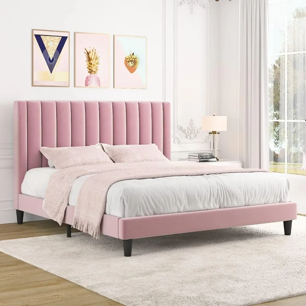 Upholstered bed frame with steel strip support, with extended latex, memory foam and spring, no spring, king size bed
Upholstered bed frame with steel strip support, with extended latex, memory foam and spring, no spring, king size bed