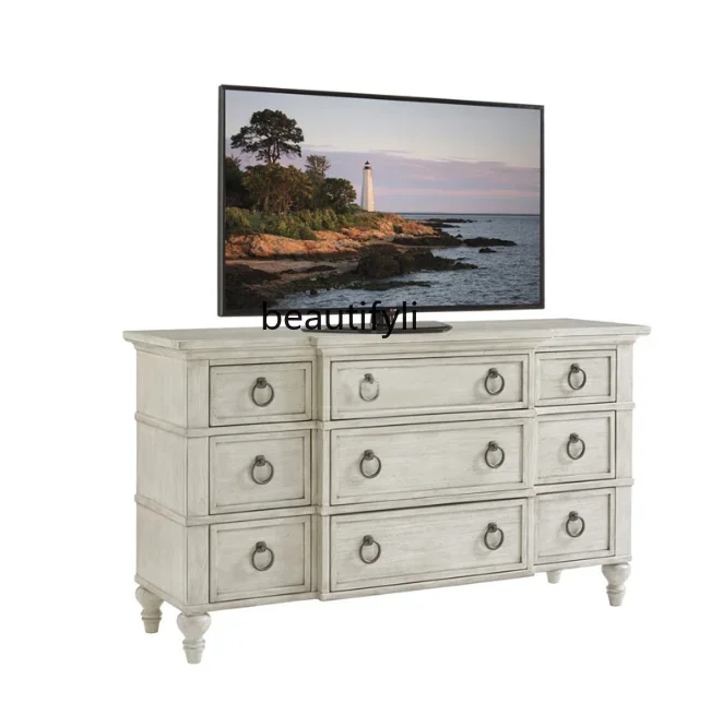 Q American solid wood light luxury French retro porch cabinet bedroom locker dresser
Q American solid wood light luxury French retro porch cabinet bedroom locker dresser