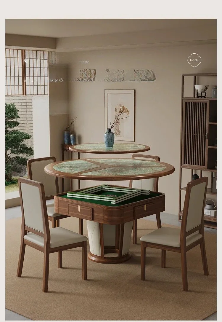 Solid wood automatic household round table silent rotor mahjong machine dining table dual-purpose
Solid wood automatic household round table silent rotor mahjong machine dining table dual-purpose