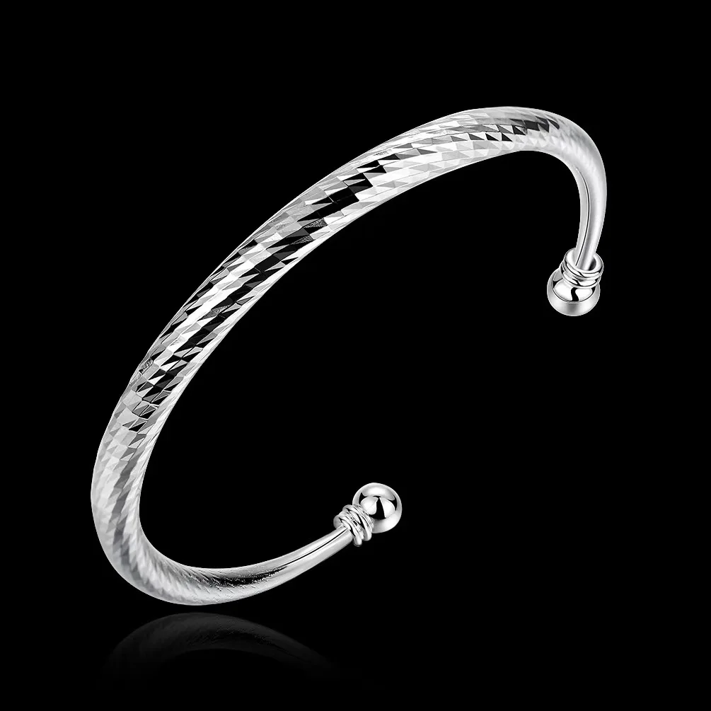 Nice 925 sterling Silver cuff Bracelets for Women Lady retro charms bangles Fashion Wedding Party Jewelry Christmas Gifts
Nice 925 sterling Silver cuff Bracelets for Women Lady retro charms bangles Fashion Wedding Party Jewelry Christmas Gifts