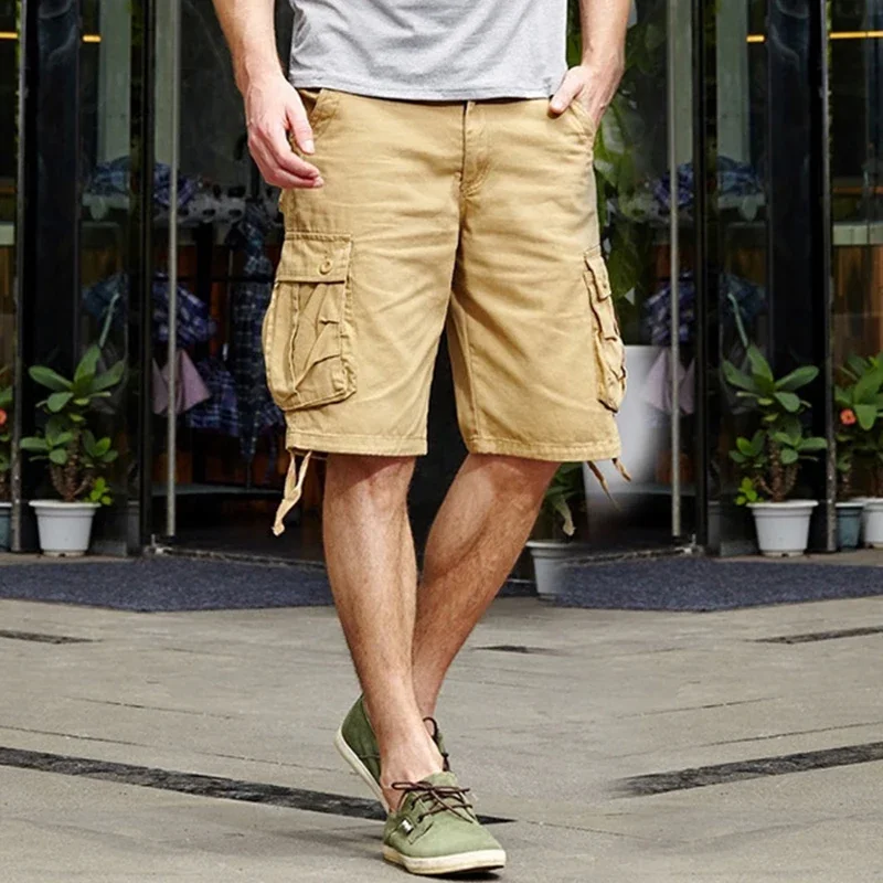 2025 Summer Casual Mens Cargo Shorts Fashionable Pure Color Multi Pockets Loose Shorts For Men Vintage Patchwork Oversize Shorts
2025 Summer Casual Mens Cargo Shorts Fashionable Pure Color Multi Pockets Loose Shorts For Men Vintage Patchwork Oversize Shorts