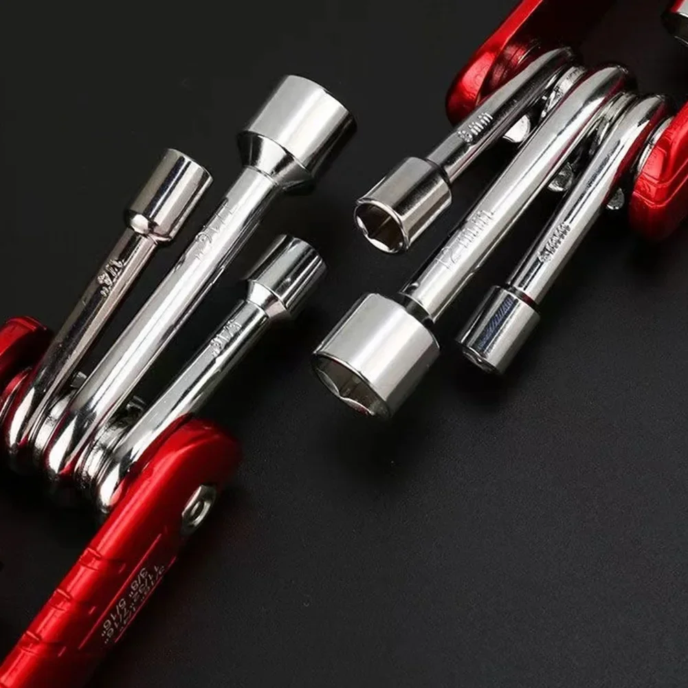For Mechanical Maintenance Folding Socket Wrench Home And Outdoor Use 5mm To 12mm Sizes Compact And Lightweight
For Mechanical Maintenance Folding Socket Wrench Home And Outdoor Use 5mm To 12mm Sizes Compact And Lightweight