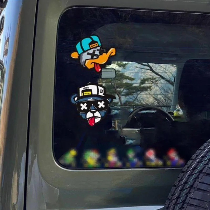 Cool Hip Hop Bear & Duck Cartoon Car Stickers, Waterproof Scratch Cover Decor Decals for Car Body, PC Case Modification
Cool Hip Hop Bear & Duck Cartoon Car Stickers, Waterproof Scratch Cover Decor Decals for Car Body, PC Case Modification