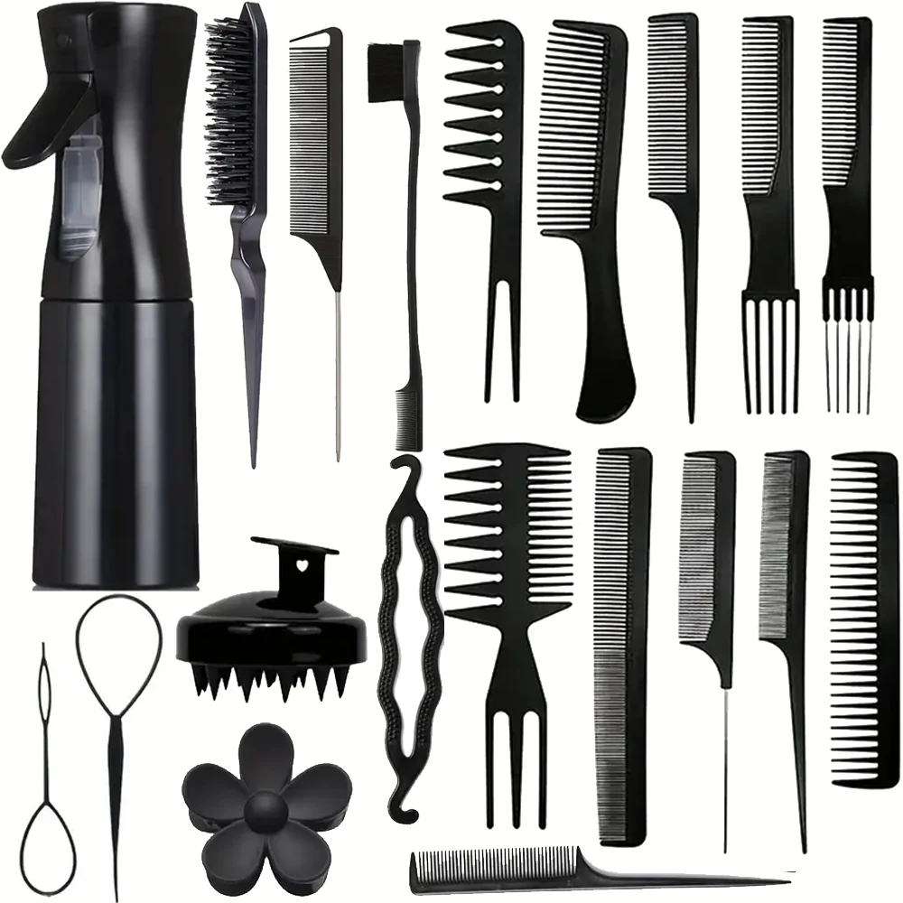 High Quality Hair Comb Set - 20 PCS Rat Tail Styling Combs Pick for Curly - Teasing Parting Fine Professional Barber Cutting
High Quality Hair Comb Set - 20 PCS Rat Tail Styling Combs Pick for Curly - Teasing Parting Fine Professional Barber Cutting