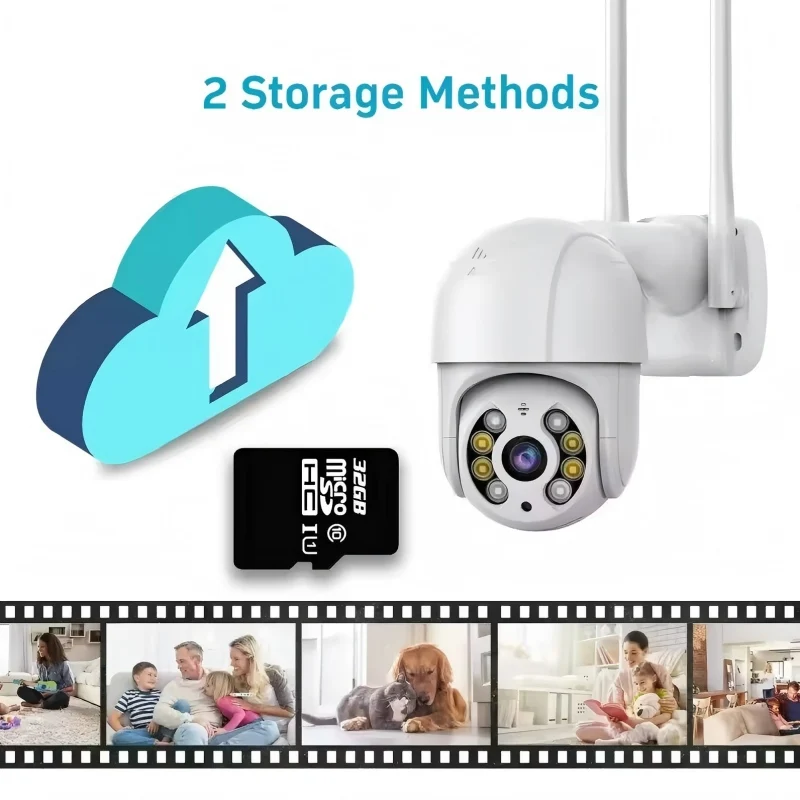 5MP 2K Wireless PTZ Camera Outdoor HD 1080P Color Night Vision WiFi IP Camera AI Auto Tracking CCTV Home Security Surveillance C
5MP 2K Wireless PTZ Camera Outdoor HD 1080P Color Night Vision WiFi IP Camera AI Auto Tracking CCTV Home Security Surveillance C