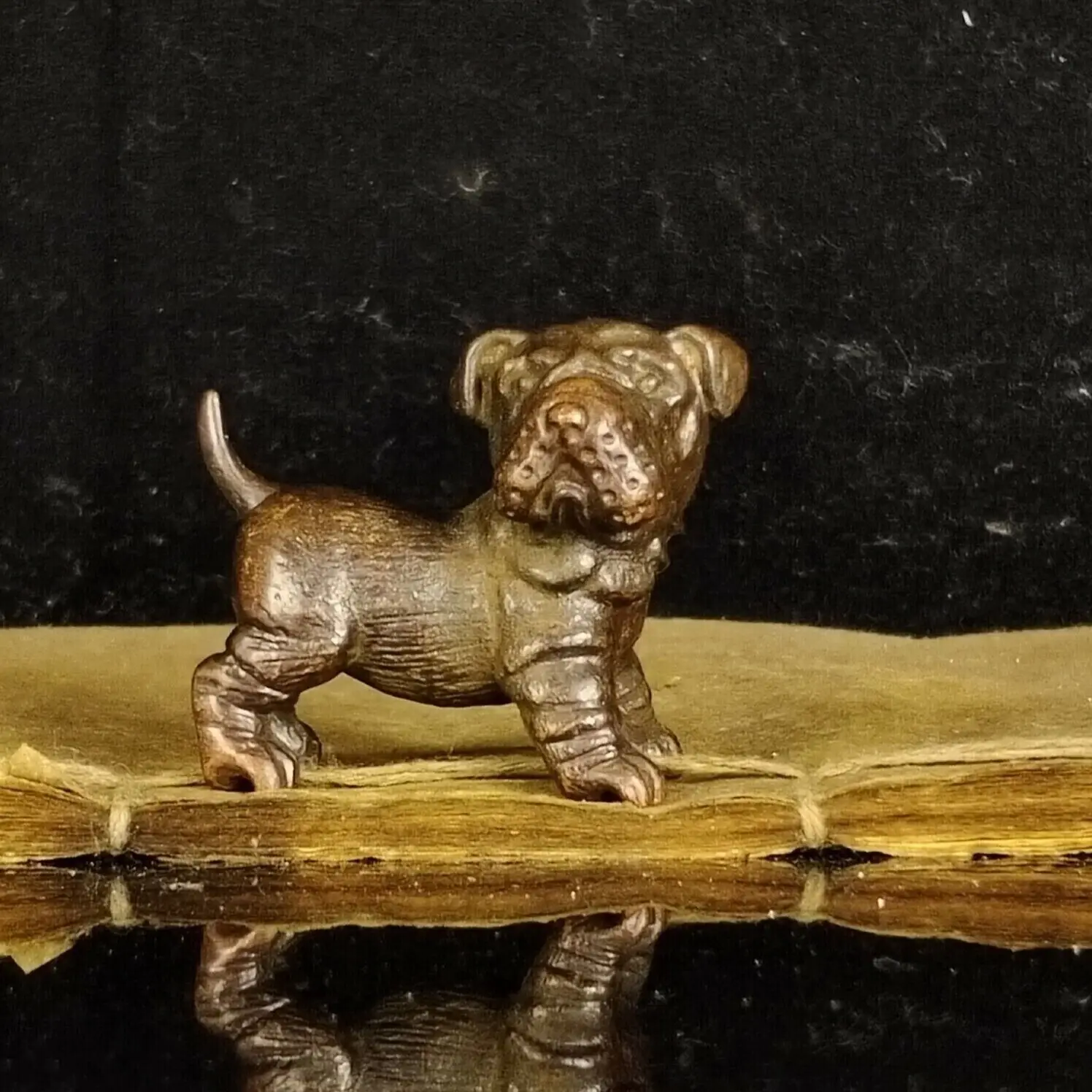 Chinese Copper Color Cute Exquisite Puppy Tea Pet Ornament Home Desktop Decor
Chinese Copper Color Cute Exquisite Puppy Tea Pet Ornament Home Desktop Decor