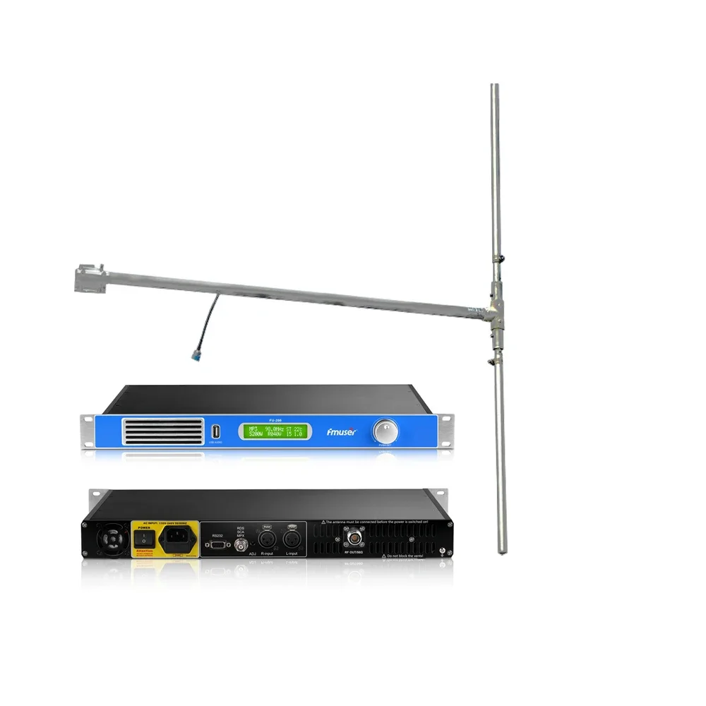 Fmuser FU-200A FM Transmitter + Dipole Antenna + 20M Coaxial Cable
Fmuser FU-200A FM Transmitter + Dipole Antenna + 20M Coaxial Cable