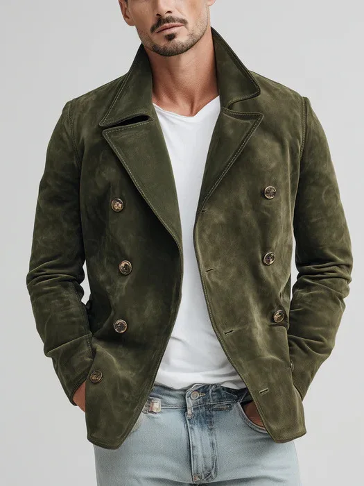 Retro Sle Men's Casual Faion Jaet Coat Autumn Winter New Arrival ort Length Slim Fit Cotton Blend Fabric with Buttons
Retro Sle Men's Casual Faion Jaet Coat Autumn Winter New Arrival ort Length Slim Fit Cotton Blend Fabric with Buttons