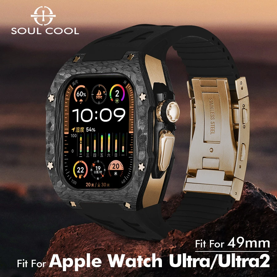 Модифицированный комплект для Apple Watch Ultra 49 мм Soul Cool Carbon Fiber Titanium чехол Роскошная защита комплект для iWatch Ultra 2
Модифицированный комплект для Apple Watch Ultra 49 мм Soul Cool Carbon Fiber Titanium чехол Роскошная защита комплект для iWatch Ultra 2