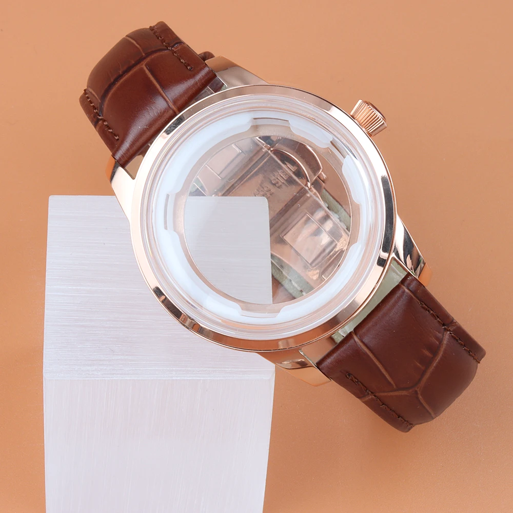 Arched glass 40mm Rose gold Case FIT Cocktail NH35 Case Leather Bracelet For Seiko Presage NH35 NH36 NH38 Movement 35mm Dial
Arched glass 40mm Rose gold Case FIT Cocktail NH35 Case Leather Bracelet For Seiko Presage NH35 NH36 NH38 Movement 35mm Dial