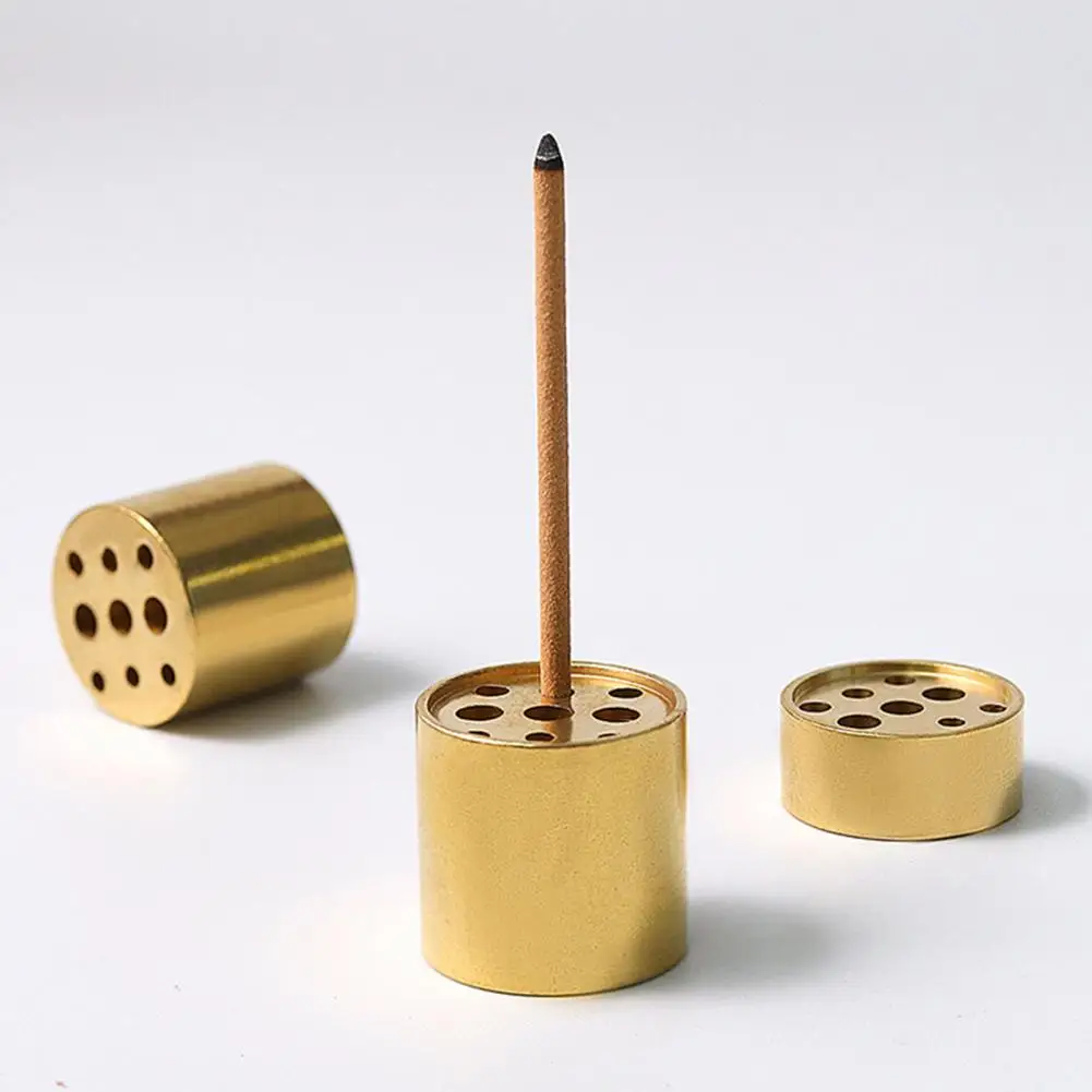 Decorative Mini Incense Holder Copper Heat-resistant Incense Base with 9 Hole Creative Sandalwood Incense Burner Home Decoration
Decorative Mini Incense Holder Copper Heat-resistant Incense Base with 9 Hole Creative Sandalwood Incense Burner Home Decoration