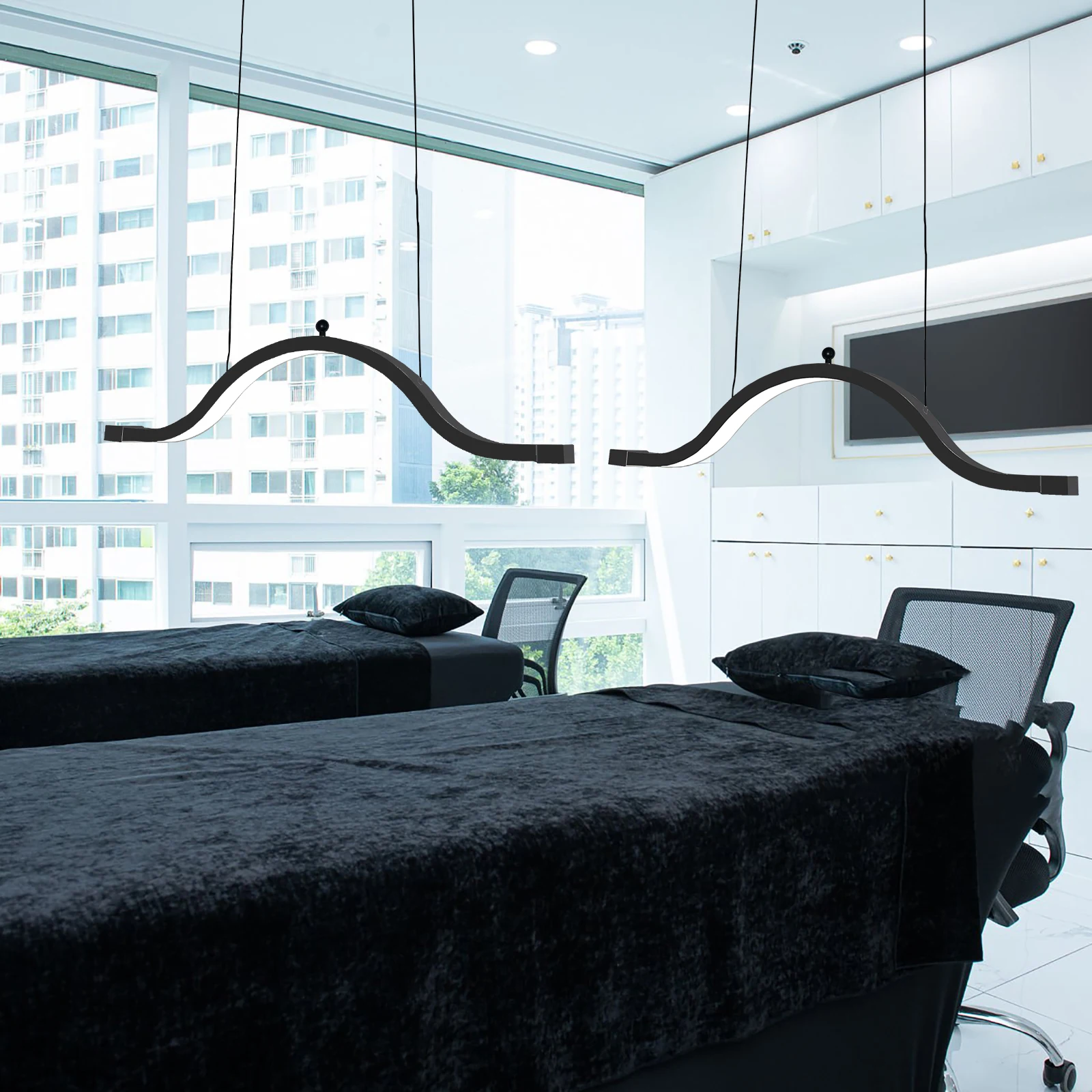 Fosoto 29-Inch 45W Ceiling Mounted Beauty Light, Adjustable 3-Color Temperature LED Lamp for Professional Lash Nail Facial
Fosoto 29-Inch 45W Ceiling Mounted Beauty Light, Adjustable 3-Color Temperature LED Lamp for Professional Lash Nail Facial