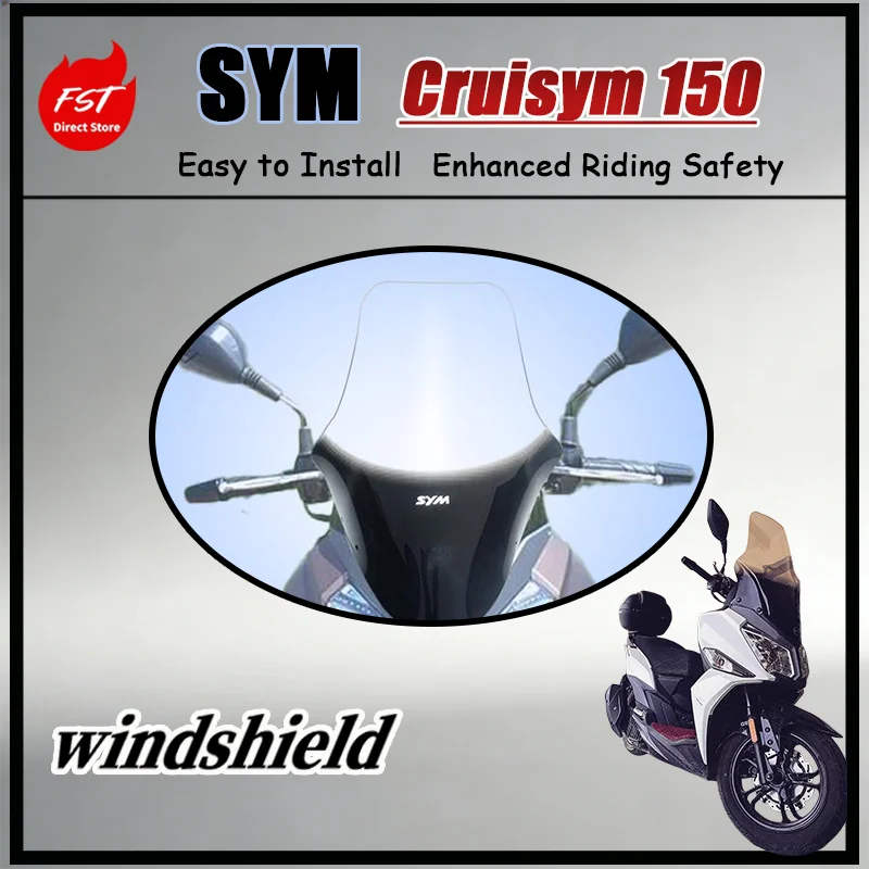 FOR Custom Heightened Front Windshield Panel for SYM Cruisym 150 Stylish Original Match Easy Assembly Vehicle Accessory
FOR Custom Heightened Front Windshield Panel for SYM Cruisym 150 Stylish Original Match Easy Assembly Vehicle Accessory