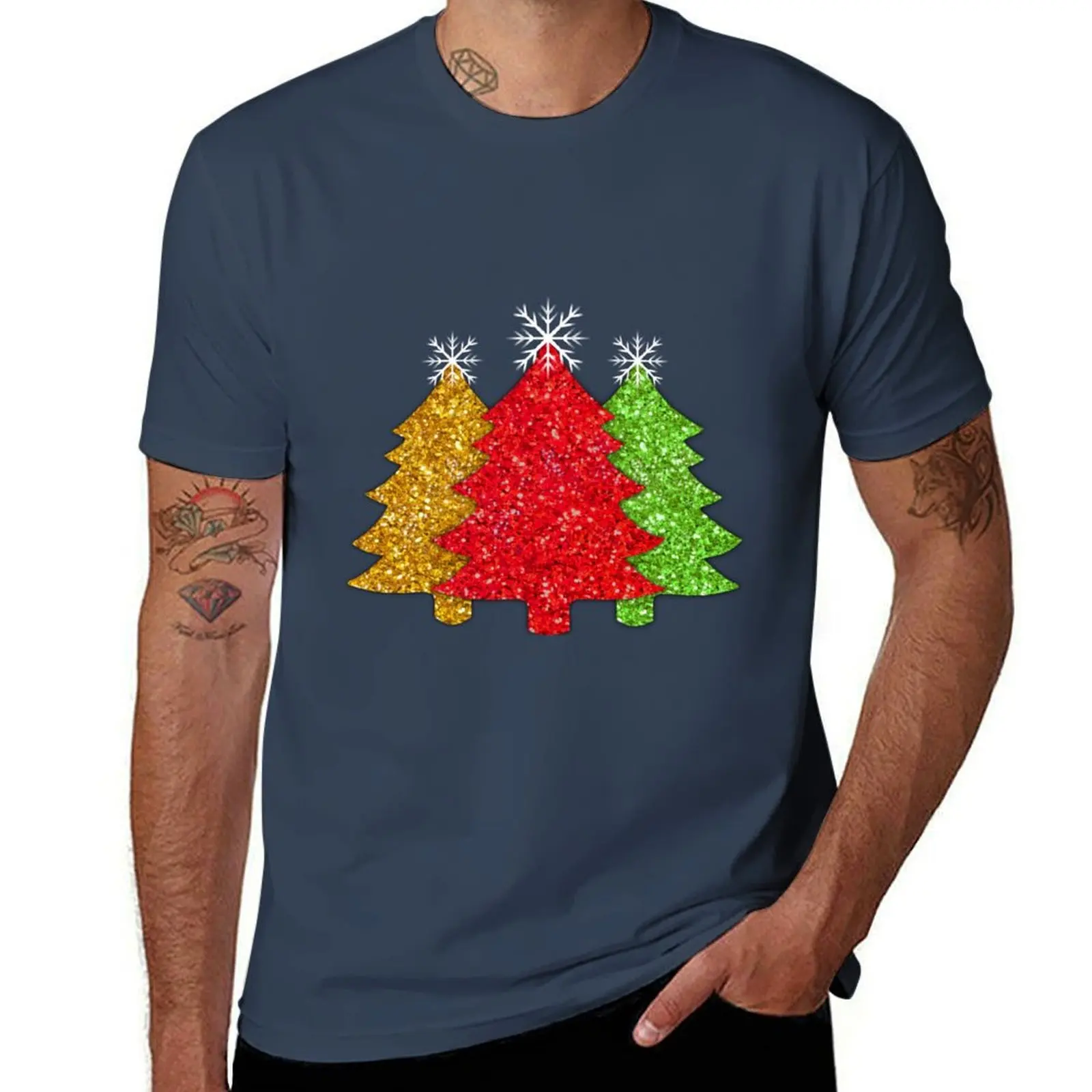 Sparkling glitter red gold green Christmas tree pattern frosty snowflakes T-Shirt oversizeds summer 2025 clothing for men
Sparkling glitter red gold green Christmas tree pattern frosty snowflakes T-Shirt oversizeds summer 2025 clothing for men