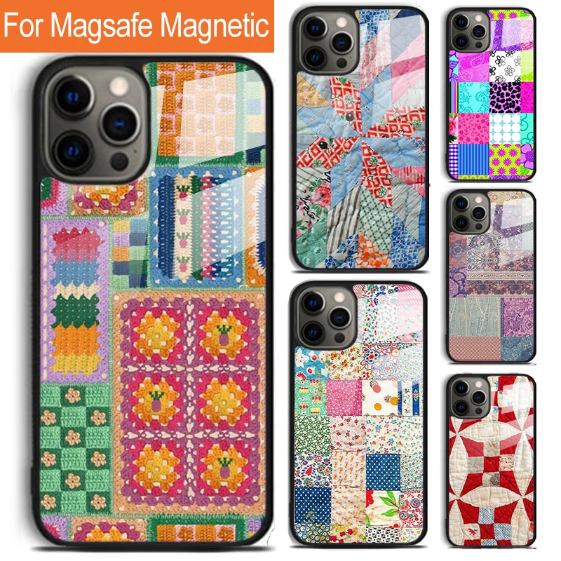 Винтажный чехол для телефона в стиле пэчворк для iPhone 16 15 14 13 12 11 Pro Max Plus Magsafe, Магнитный чехол с беспроводной зарядкой
Винтажный чехол для телефона в стиле пэчворк для iPhone 16 15 14 13 12 11 Pro Max Plus Magsafe, Магнитный чехол с беспроводной зарядкой