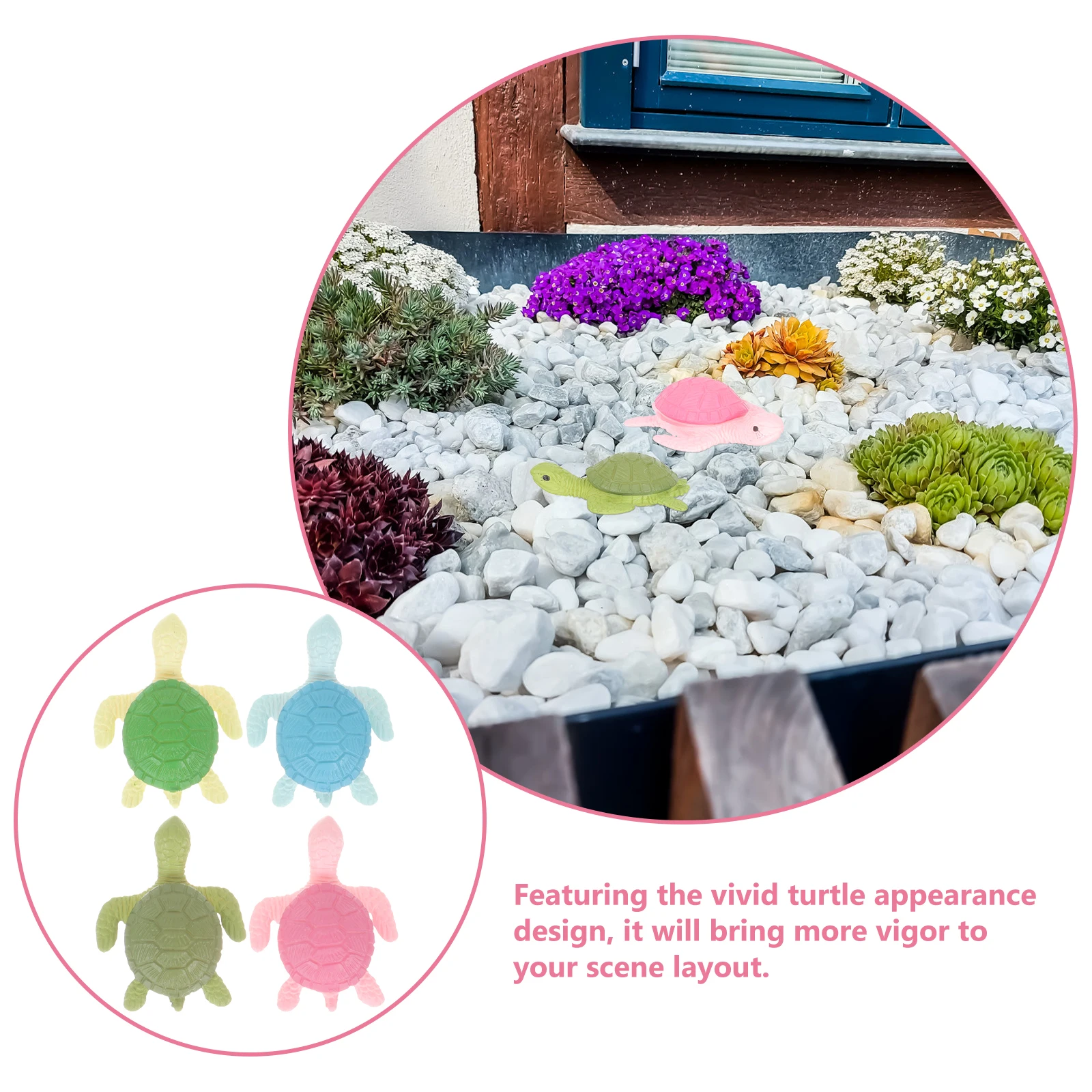 8pcs Mini Turtle Decorations PVC Sea Turtle Figurines for Bonsai Landscape Garden Desktop Decor Vivid Colorful
8pcs Mini Turtle Decorations PVC Sea Turtle Figurines for Bonsai Landscape Garden Desktop Decor Vivid Colorful
