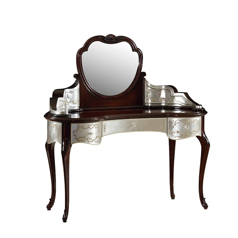 Dresser English neoclassical painted makeup mirror French carved dressing stool villa furniture
Dresser English neoclassical painted makeup mirror French carved dressing stool villa furniture