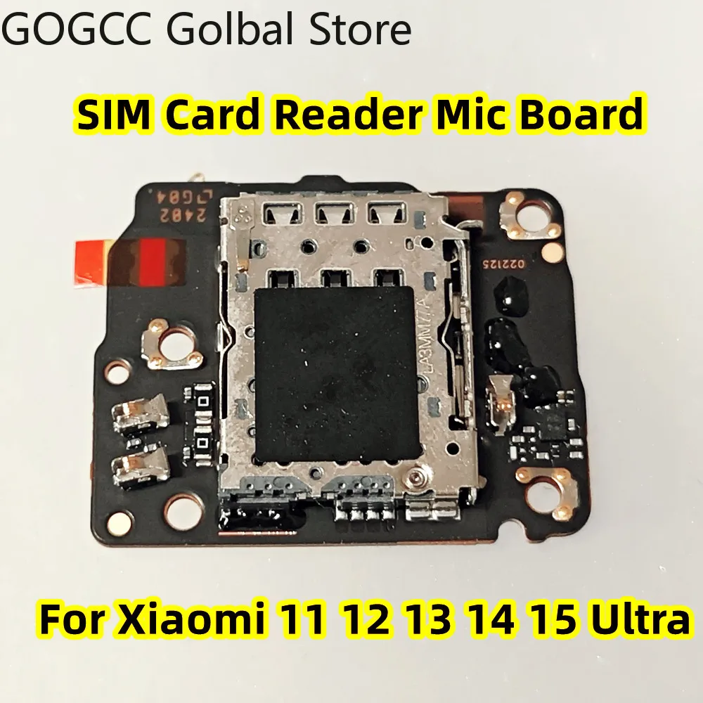 Replace AAA For Xiaomi 11 12 12S 13 14 15 Ultra 5G SIM Card Slot Reader Socket Tray Board PCB Microphone Mic Holder Flex Cable
Replace AAA For Xiaomi 11 12 12S 13 14 15 Ultra 5G SIM Card Slot Reader Socket Tray Board PCB Microphone Mic Holder Flex Cable