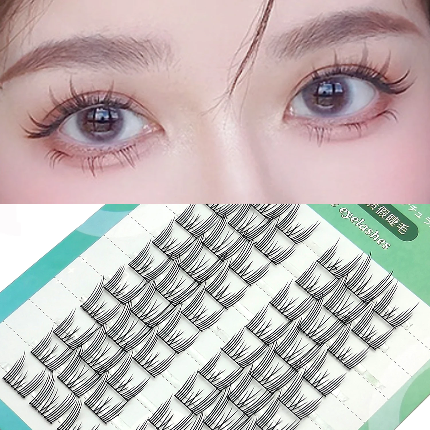 10 Rows New Natural Manga Double Tips Eyeslashes Extension Eye Lash Individual Cluster Grafting False Eyelashes Makeup Wholesale 
10 Rows New Natural Manga Double Tips Eyeslashes Extension Eye Lash Individual Cluster Grafting False Eyelashes Makeup Wholesale