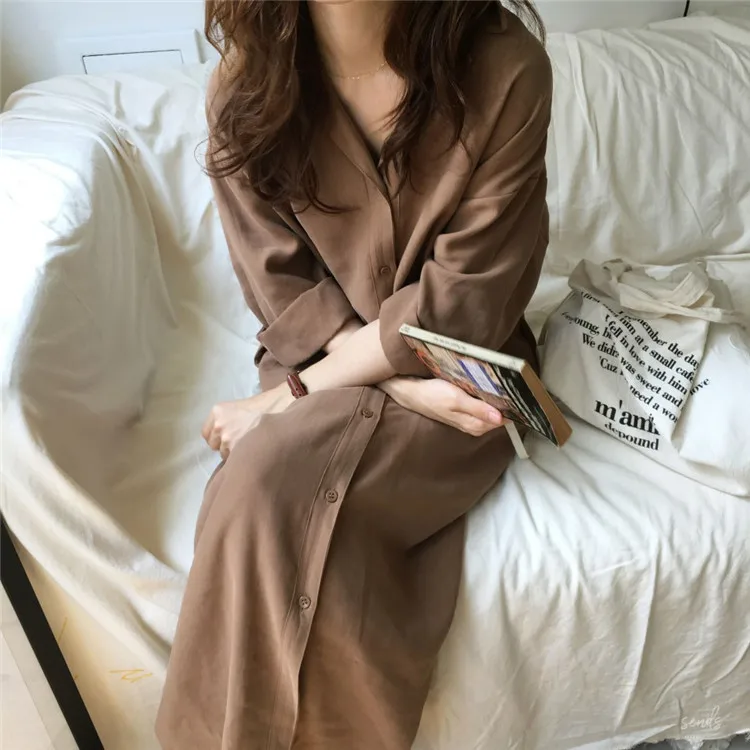Vintage Solid Shirt Dress Women 2024 Spring Autumn Female Batwing Sleeve New Fashion Casual Loose Oversize Wrap Dresses Vestidos
Vintage Solid Shirt Dress Women 2024 Spring Autumn Female Batwing Sleeve New Fashion Casual Loose Oversize Wrap Dresses Vestidos