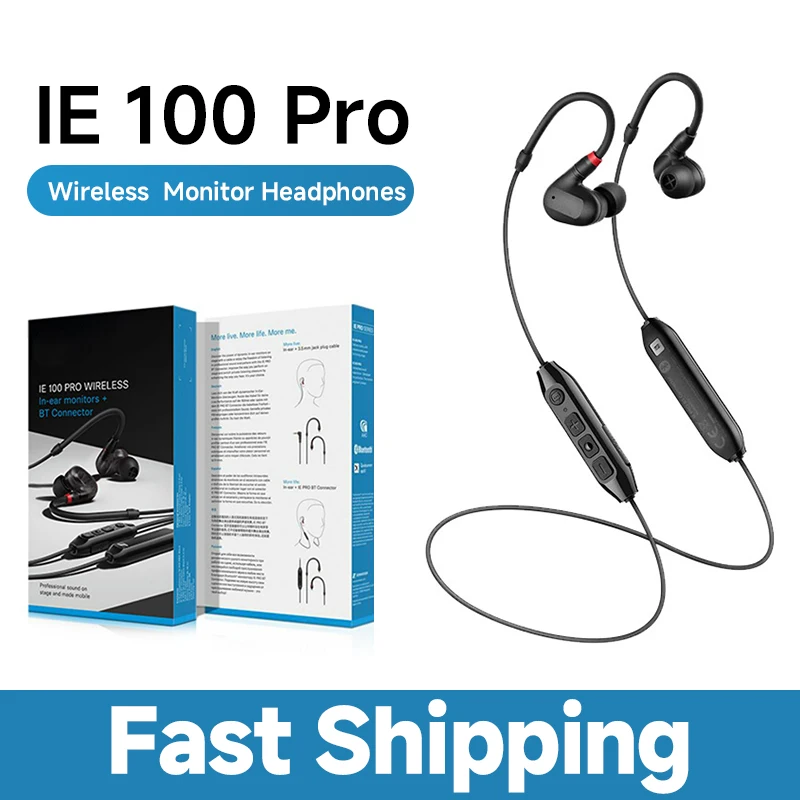 IE100 PRO Wireless In-Ear Monitor Headphones with 10mm Dynamic Driver and Bluetooth 5.0 for Live Performance and Studio Use
IE100 PRO Wireless In-Ear Monitor Headphones with 10mm Dynamic Driver and Bluetooth 5.0 for Live Performance and Studio Use