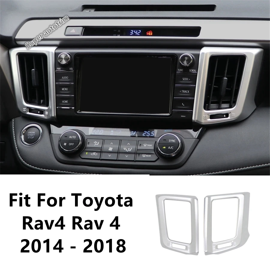 Dashboard Air Conditioning AC Vent Outlet Frame Decoration Cover Trim For Toyota Rav4 Rav 4 2014 - 2018 ABS Matte Accessories
Dashboard Air Conditioning AC Vent Outlet Frame Decoration Cover Trim For Toyota Rav4 Rav 4 2014 - 2018 ABS Matte Accessories