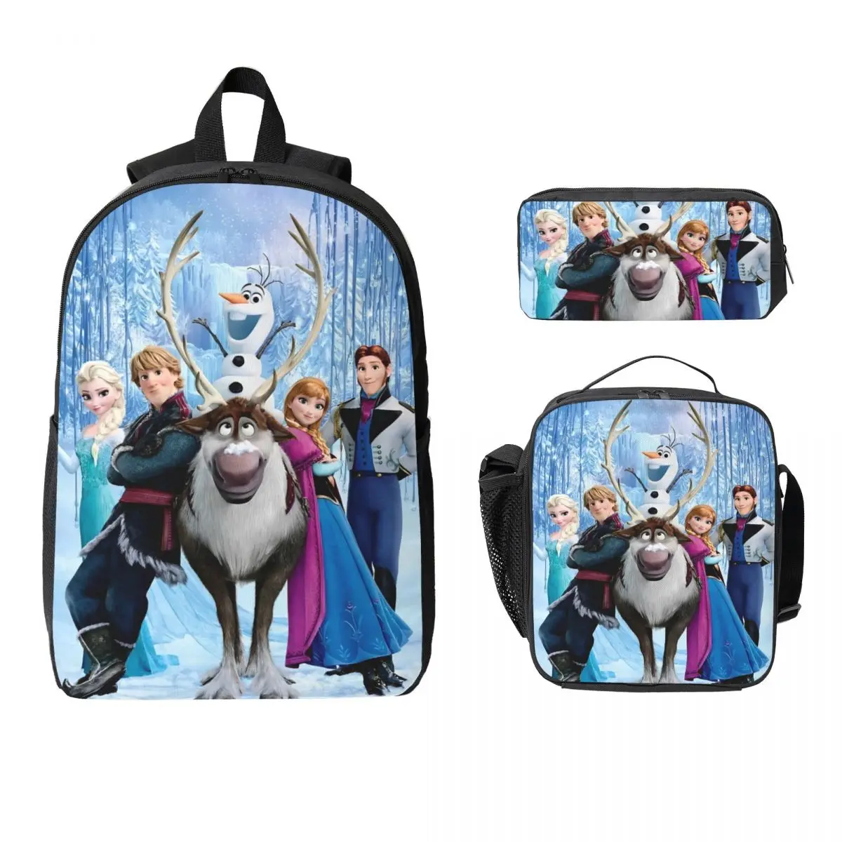 3Pcs Frozen Anime Elsa Backpack Set for Kids Pencil Boxes Bookbag Sets with Lunch Box For Primary School Students Daypack
3Pcs Frozen Anime Elsa Backpack Set for Kids Pencil Boxes Bookbag Sets with Lunch Box For Primary School Students Daypack