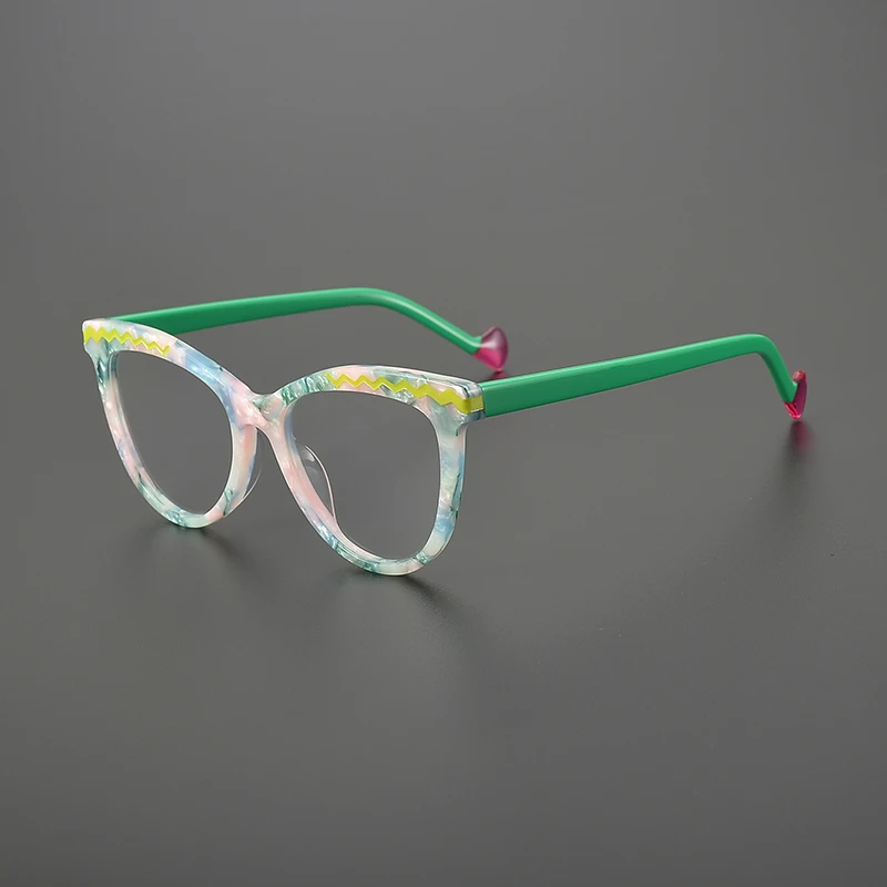 Patchwork Color Acetate Cat Eye Glasses Frames Men Women Japanese Handmade Quality Designer Eyeglasses Can customize lenses
Patchwork Color Acetate Cat Eye Glasses Frames Men Women Japanese Handmade Quality Designer Eyeglasses Can customize lenses