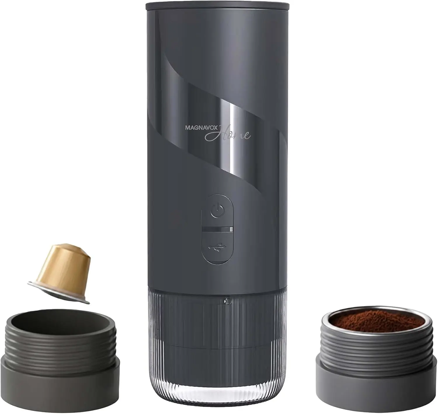 HOME Portable Espresso Coffee Maker (Grounds or Pods) with Fast Brew Technology & Single Touch Control, Ideal for Offices or
HOME Portable Espresso Coffee Maker (Grounds or Pods) with Fast Brew Technology & Single Touch Control, Ideal for Offices or