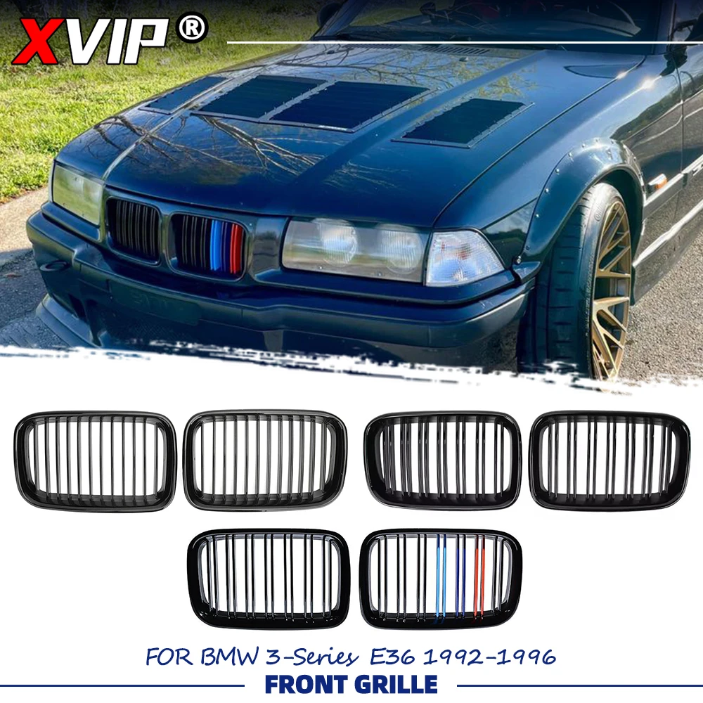 XVIP Single Line Style For BMW 3-Series E36 1992-1996 Front Bumper Grille Double Line Style Glossy Black Upper Racing Grills
XVIP Single Line Style For BMW 3-Series E36 1992-1996 Front Bumper Grille Double Line Style Glossy Black Upper Racing Grills
