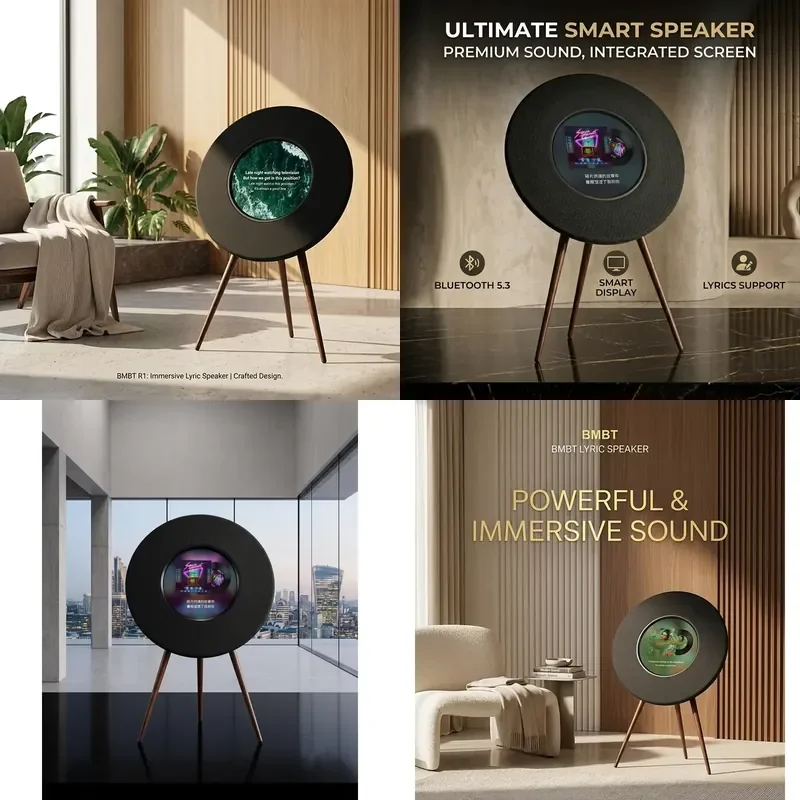 【CHIMU HOME】 Wireless Floor Standing Speakers with Lyrics Display for Home Theater
【CHIMU HOME】 Wireless Floor Standing Speakers with Lyrics Display for Home Theater