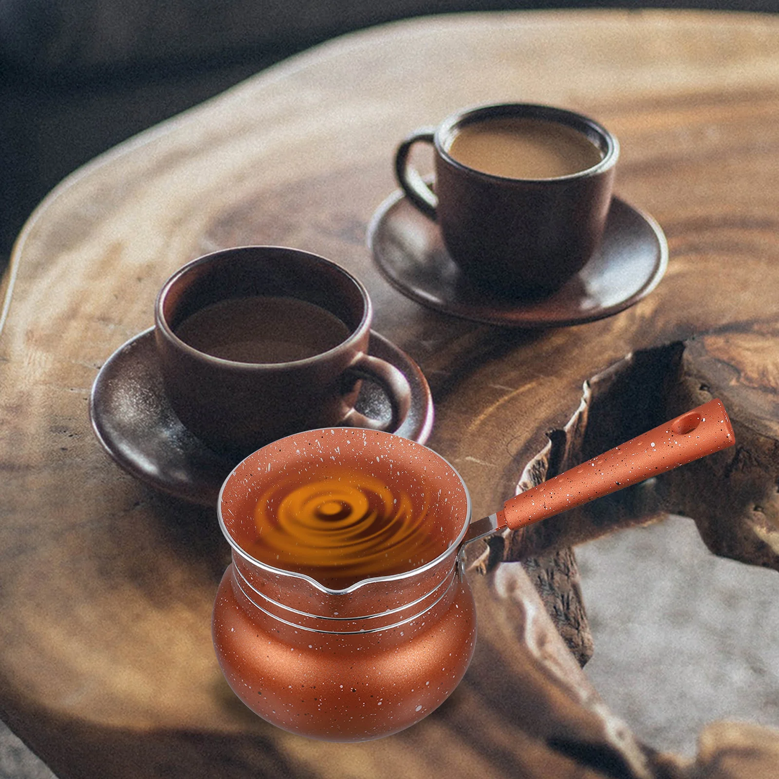 Mini Coffee Pot Nonstick Saucepan with Ergonomic Handle Heat Resistant Milk Warmer for Home Office Cafe Cooking Butter Melting
Mini Coffee Pot Nonstick Saucepan with Ergonomic Handle Heat Resistant Milk Warmer for Home Office Cafe Cooking Butter Melting