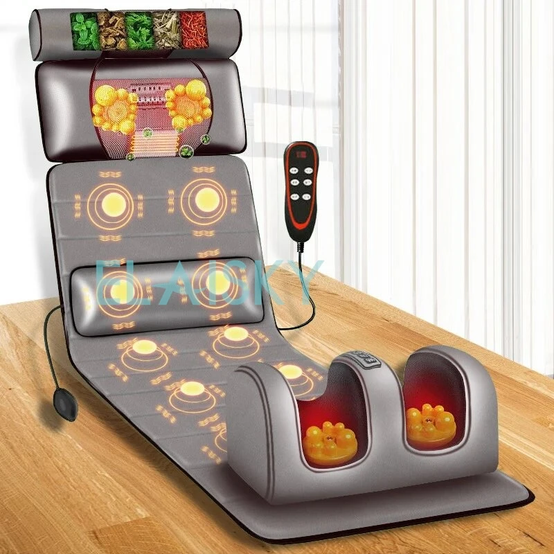 Electric Massage Mattress Vibrating Heating Infrared Massager Cushion For Whole Body Pain Stress Relief Body Relax Kneading 220V
Electric Massage Mattress Vibrating Heating Infrared Massager Cushion For Whole Body Pain Stress Relief Body Relax Kneading 220V